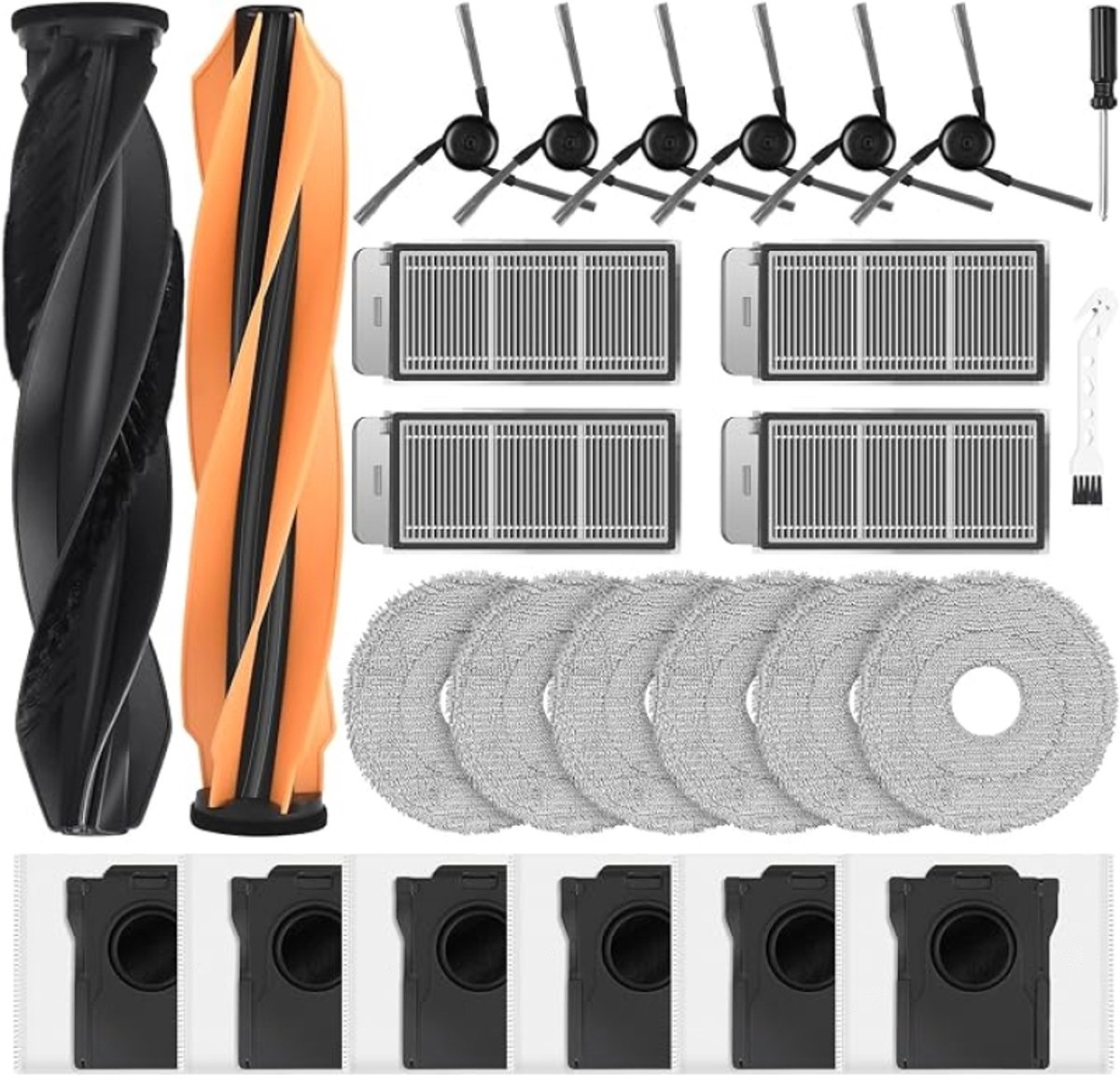 Accessoireset voor Dreame X50 Ultra, L50 Pro Ultra, X50 Master, L40s Pro Ultra, Matrix10 Ultra en Mova V50 - 26-delig