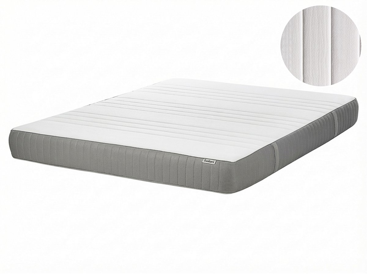 CHEER - Schuimmatras medium - Wit - 160 x 200 cm - Polyester