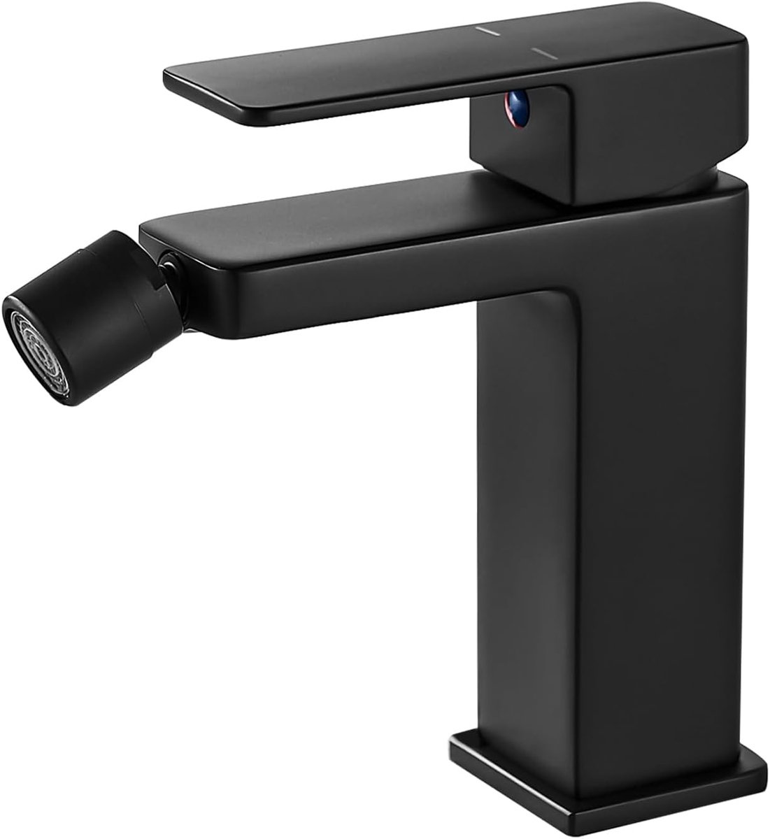 Bidet kraan zwart - enkele hendel - 105mm uitloophoogte - geluidloos - eenvoudig te installeren - ShopVlot