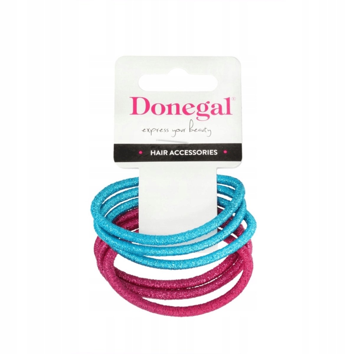 Donegal Haar elastiekjes Set - 6 stuks - Veelkleurig