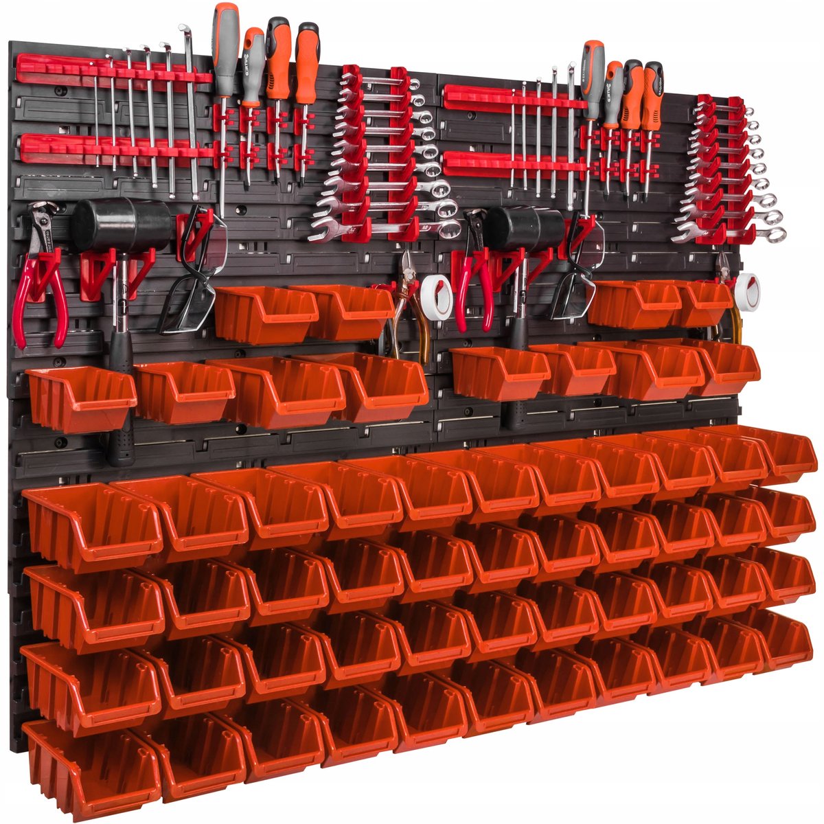 Gereedschapswand 115x78cm met 56 Bakjes - Werkplaats & Garage Organizer