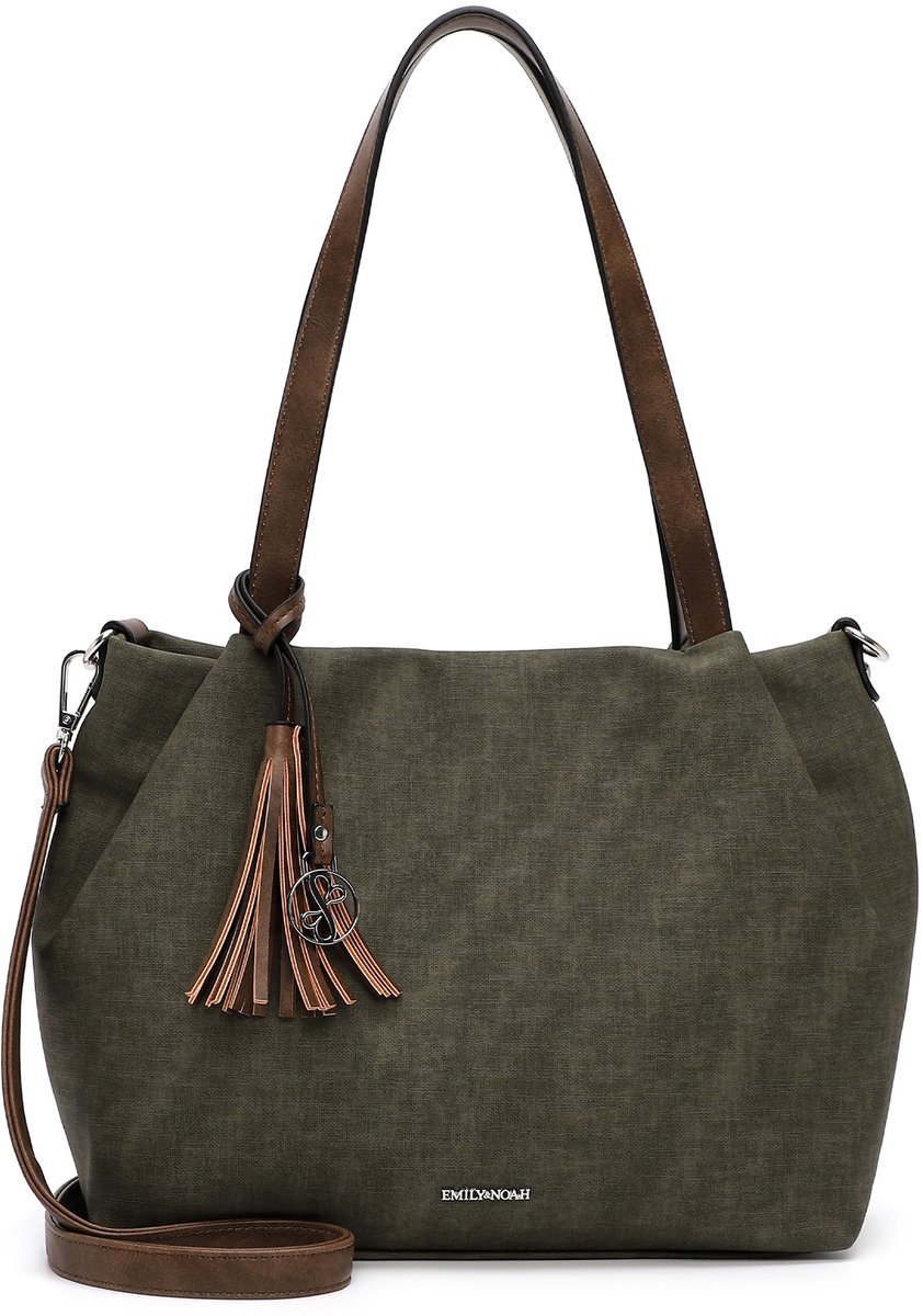 EMILY & NOAH Shopper E&N Elke ( 62791 ) - Dames handtassen - forest/taupe 963