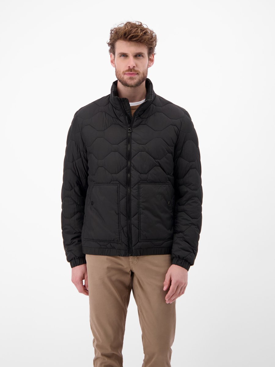 LERROS Gewatteerde jas voor heren , Maat: XXL , Kleur: BLACK , 100% polyester