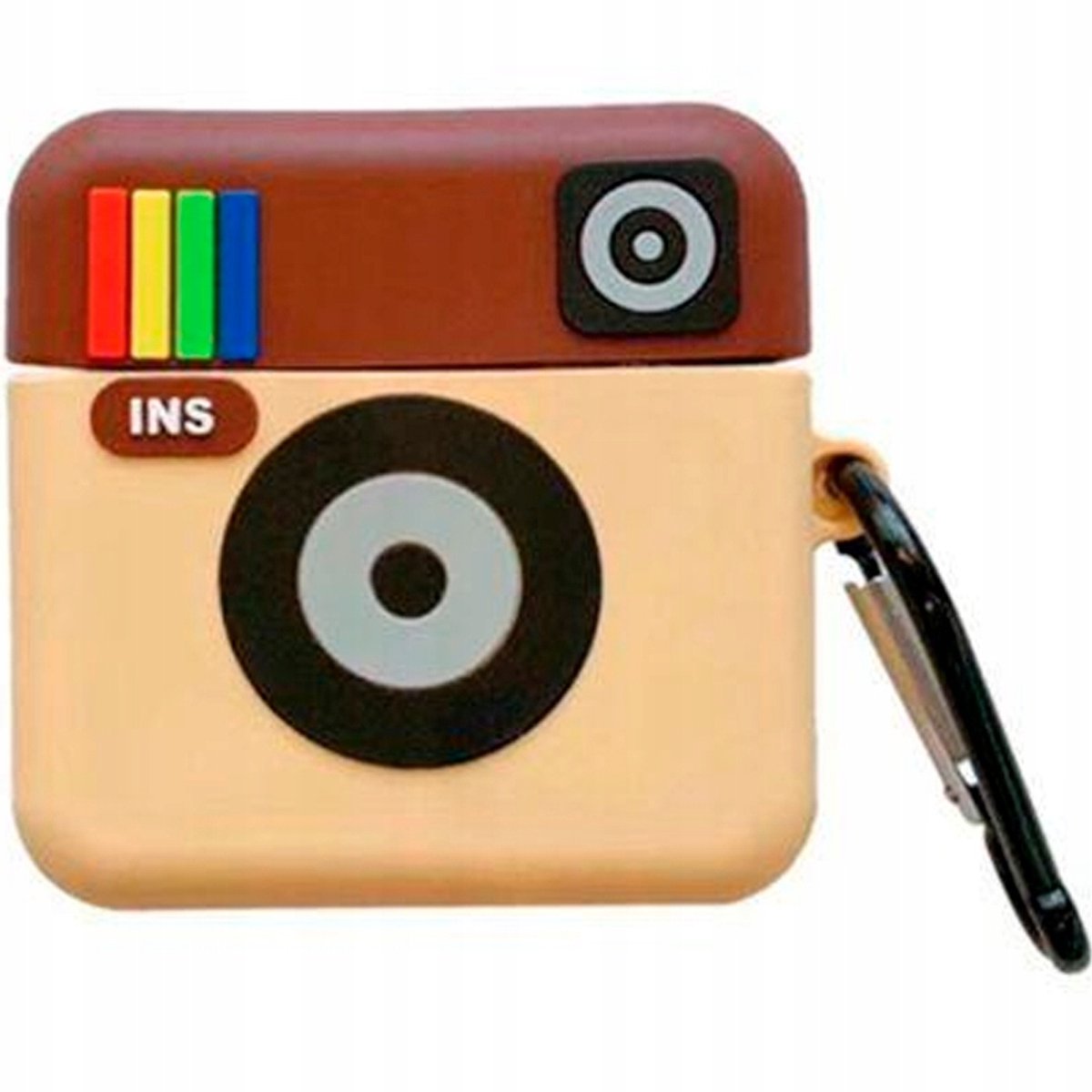 Hoesje voor AirPods 1 & 2 - 3D Camera Design - Siliconen Bescherming