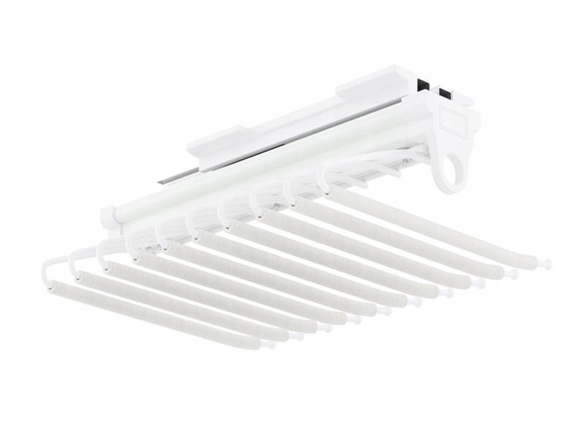 Uitschuifbare Kledingkast Broekhanger SYMPHONY WB-670 Wit - 10 stuks