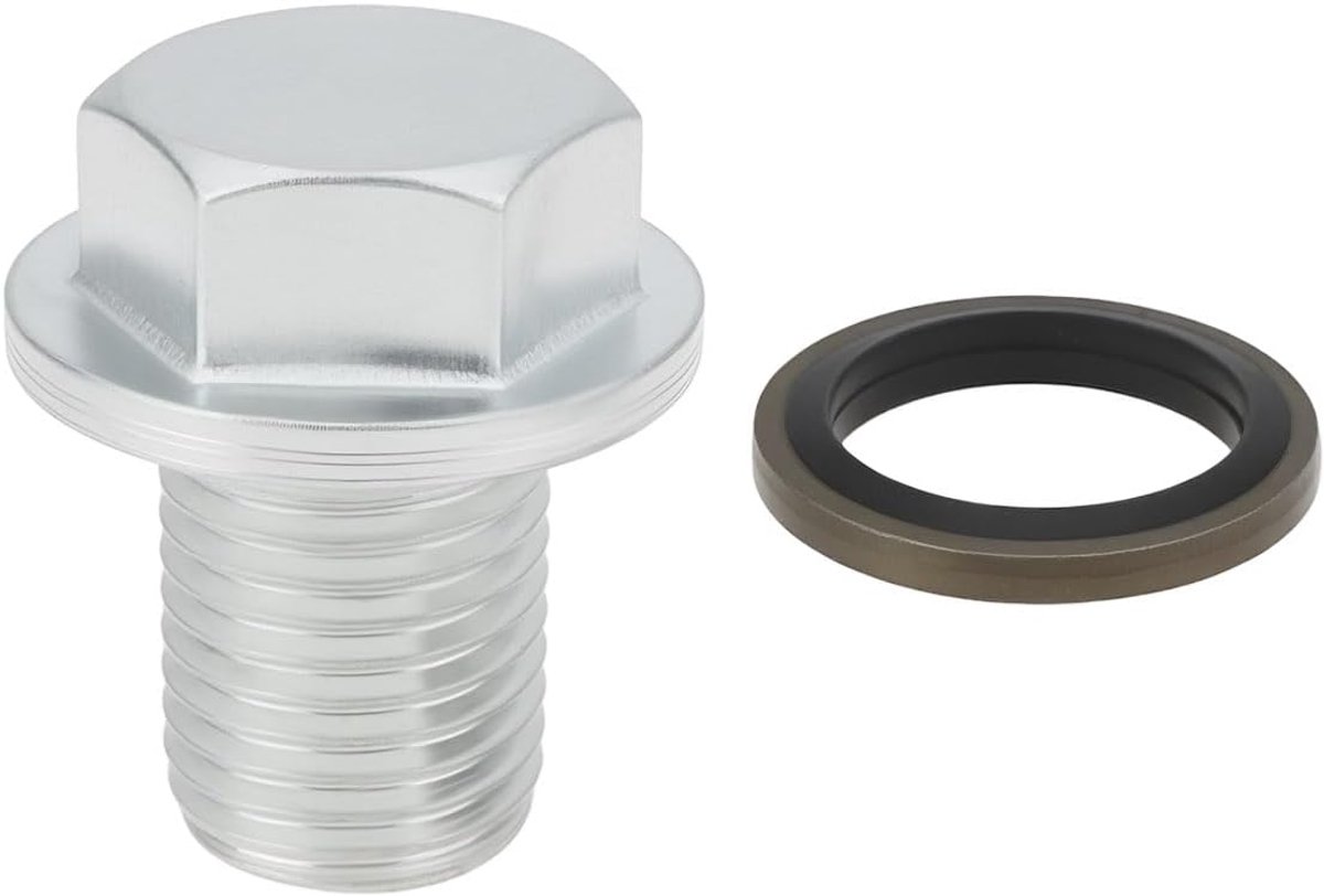 1x Olie Afvoer Plug M14 x 1.5 met Wasring Vervang OEM 11518-63J20 09168-14015 Compatibel met Suzuki Swift Sport - ShopVlot