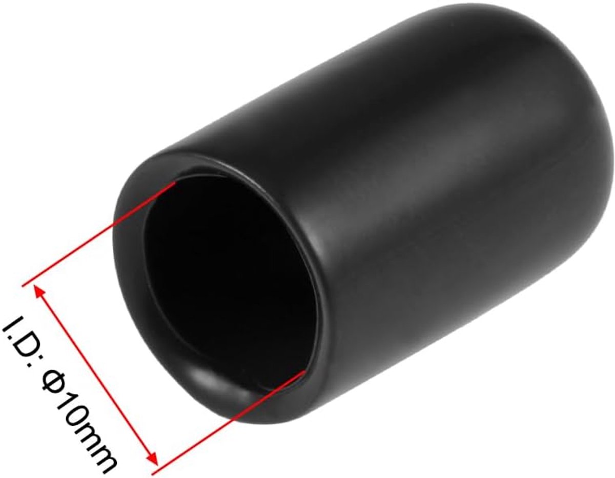 sourcing map Pack of 20 Rubber End Caps 10 mm PVC Protective Caps Cover Foot Caps for Chair Legs, Table Legs - ShopVlot