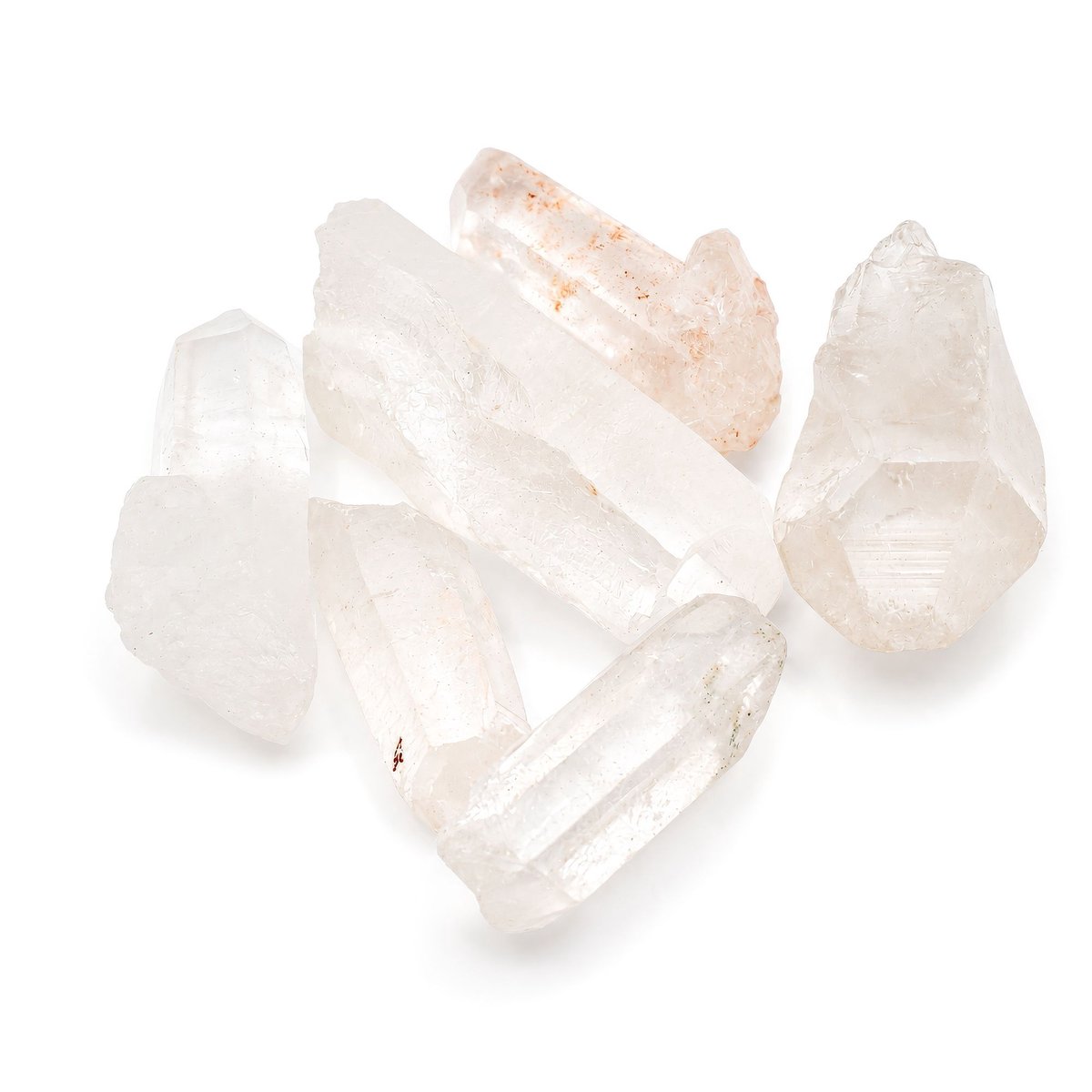 Minerale exemplaren - Stukjes Himalayakwartskristal