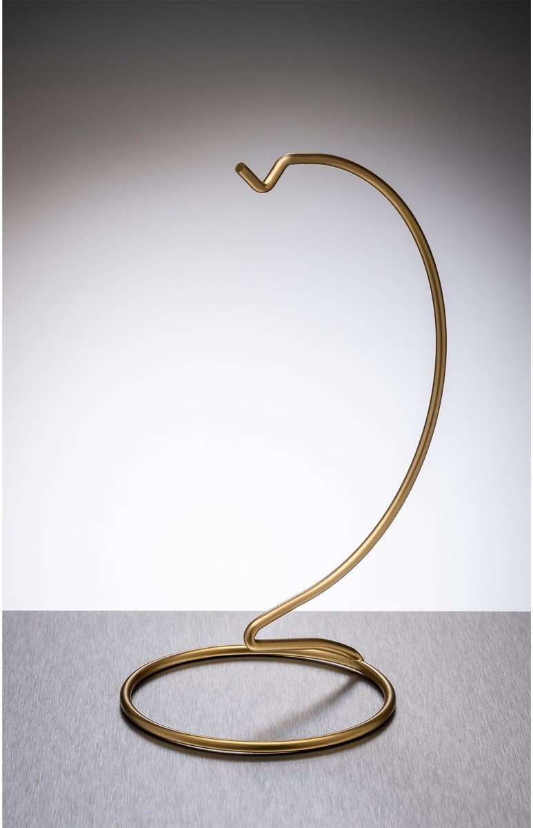 Sienna Glass Goud metalen ornament standaard medium - ShopVlot