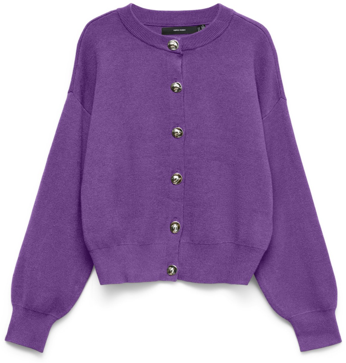 Vero Moda Vest Vmnoella Ls O-neck Cardigan Boo 10347061 Royal Lilac Dames Maat - XS