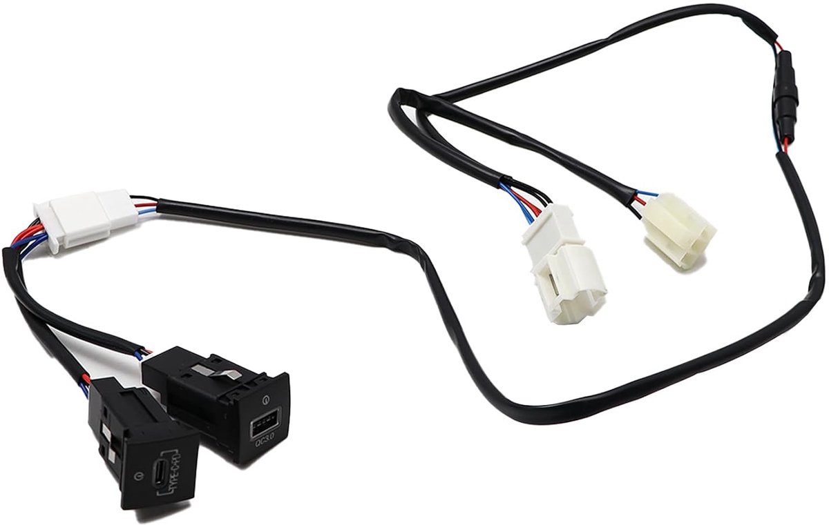 USB Charging Socket, Fast Charger, Dual QC3.0 PD Charger, Socket, USB Adapter, Wiring Harness Adapter for Golf 6 Golf - ShopVlot