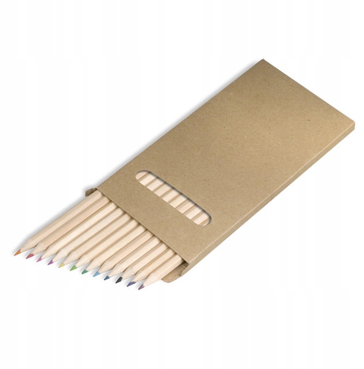 Kleurrijke Houten Potloden Set - 12 Kleuren, 18cm