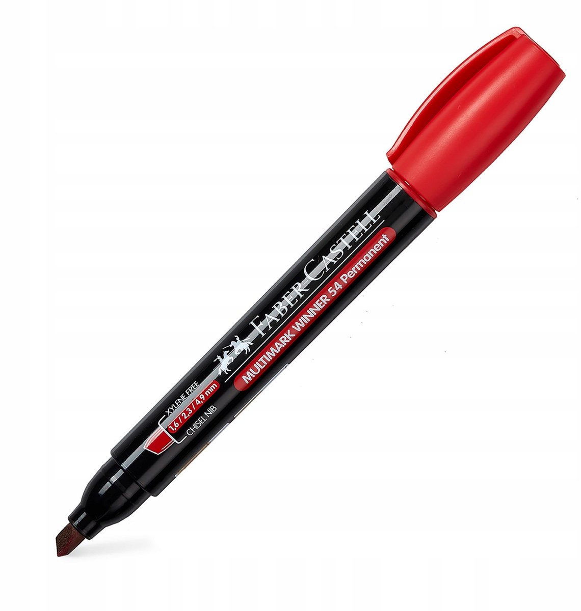 Faber-Castell Permanent Marker 54 Rood - Afgeschuinde Punt