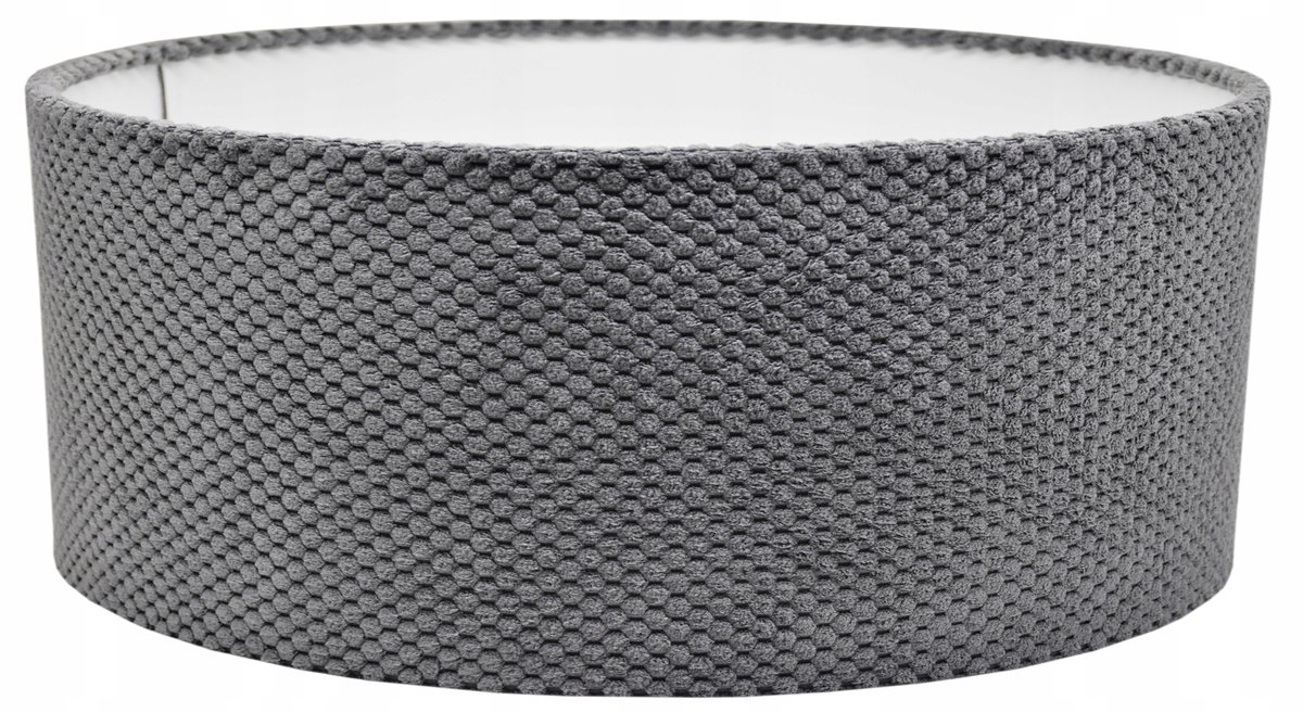 Luxe Grijze Pluche Lampenkap 50cm E27/E14 - Savio Stijl