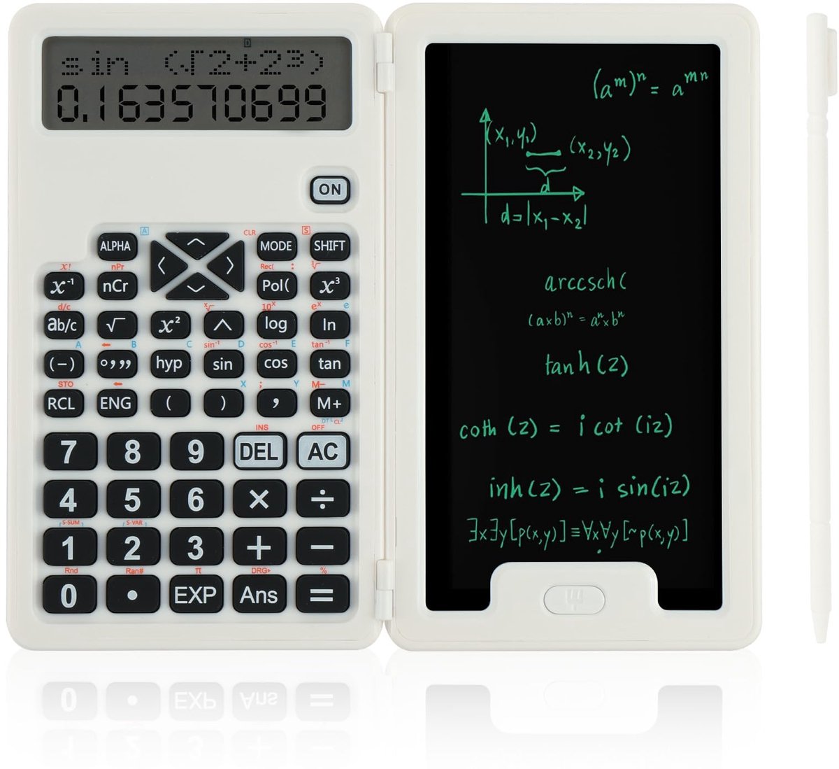 OFFCUP Wetenschappelijke Rekenmachine, 5-inch LCD-Schrijftablet en Stylus, 2-in-1 Wetenschappelijke Rekenmachine met - ShopVlot