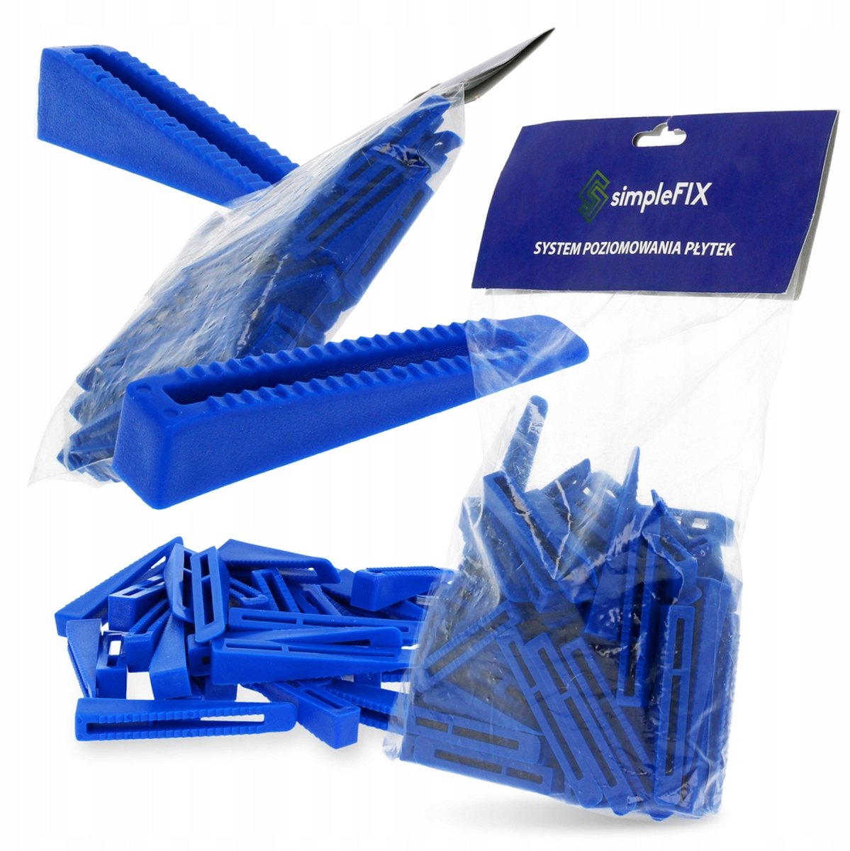 Nivelleerwiggen voor Tegels 100 Stuks - 6-15mm PP Blauw