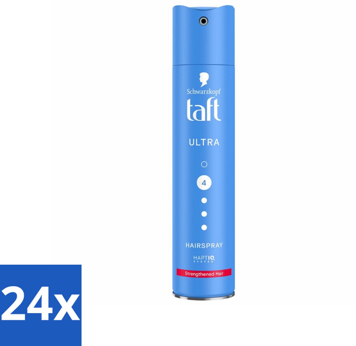 24 x Taft - Ultra 4 - Haarspray - Langdurige fixatie - 250 ml - Haarspray - Taft - Ultra Strong - Langdurige Fixatie - Haarverzorging