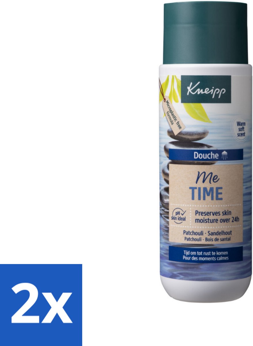 2 x Kneipp - Douchegel - Me-Time - 200 ml - Douchegel - Ontspanning - Patchouli - Sandelhout - Natuurlijke Geur