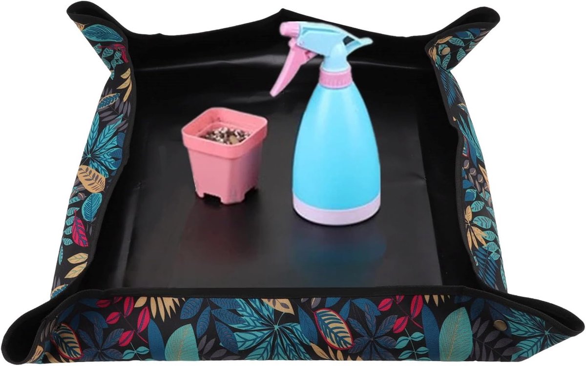 Herplantmat voor kamerplanten 28,3 x 28,3 inch - Oxford stof - waterdicht en duurzaam - houdt vloer schoon - ShopVlot