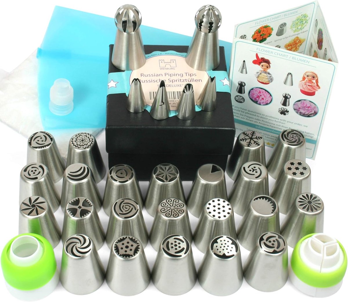 SnelShoppen - Taart Decoratie Kit Deluxe - Complete Set voor Feestelijke Taarten, Kleurige Decoraties, Keukenaccessoires, Perfect voor Verjaardagen en
