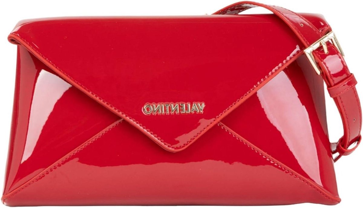 Crossbody Tas - Schoudertas Dames - Chique Avond Uit - Twee Afneembare Banden - 28x15x4 cm - Rubino Rood