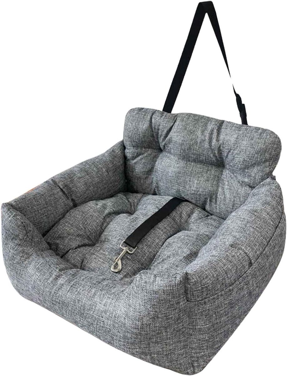 Hondenbed voor auto - Huisdier autostoel - Veilig reizen - Anti-slip bevestiging - 40x30x45 cm - Zwart