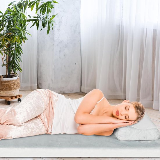 Traagschuim Slaapmat - Opvouwbaar Bed - Comfortabel Kamperen - Waterdichte Hoes - 7.6 cm Dik - Grijs — afbeelding 5