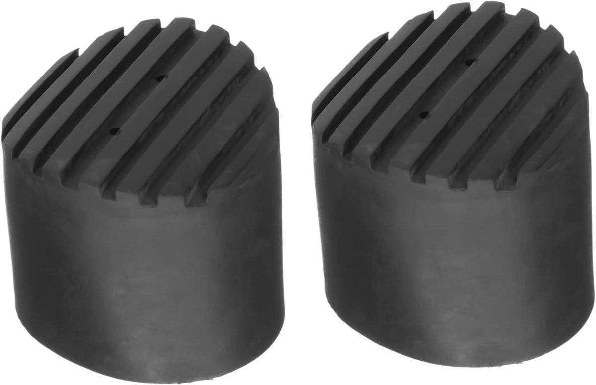 Antislip Laddervoeten - Ladderdoppen Vloerbeschermers - Ladder Stabiliseren - Verdikt Rubber Ontwerp - 6x5.6x5.6 CM - Zwart