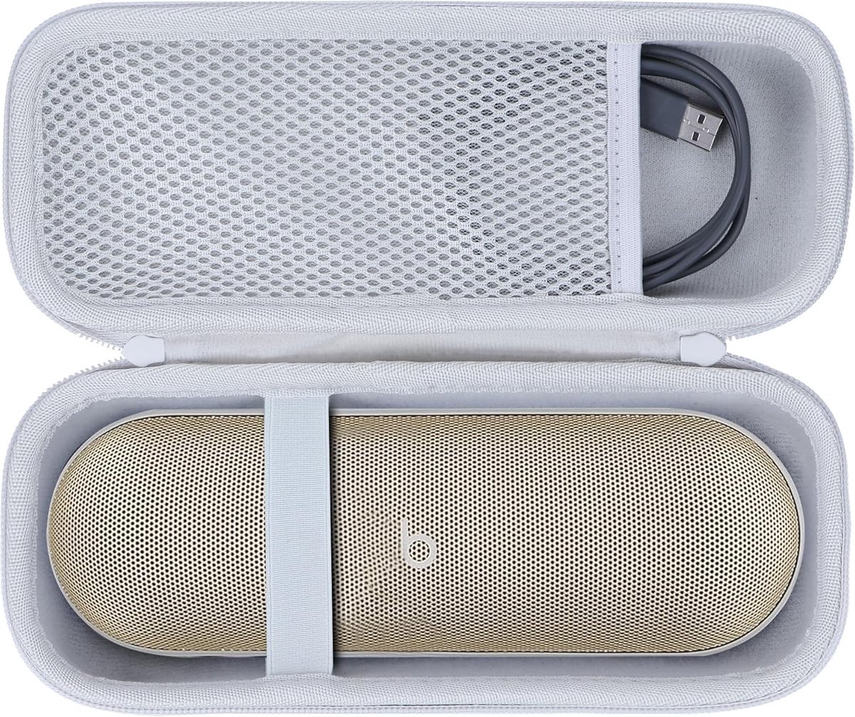 Draagbare Opbergcase voor Draadloze Bluetooth Speaker - Bescherming, Stijl en Functionaliteit (Witte Case)