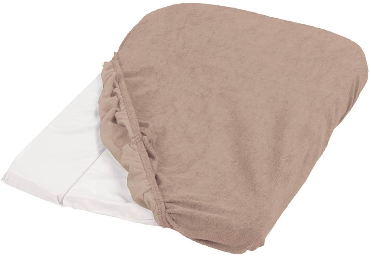 SnelShoppen - Set van 2 hoezen voor aankleedkussen hazelnoot, zacht katoen, universele maat, perfect voor babykamer, comfortabele verzorging, trendy k