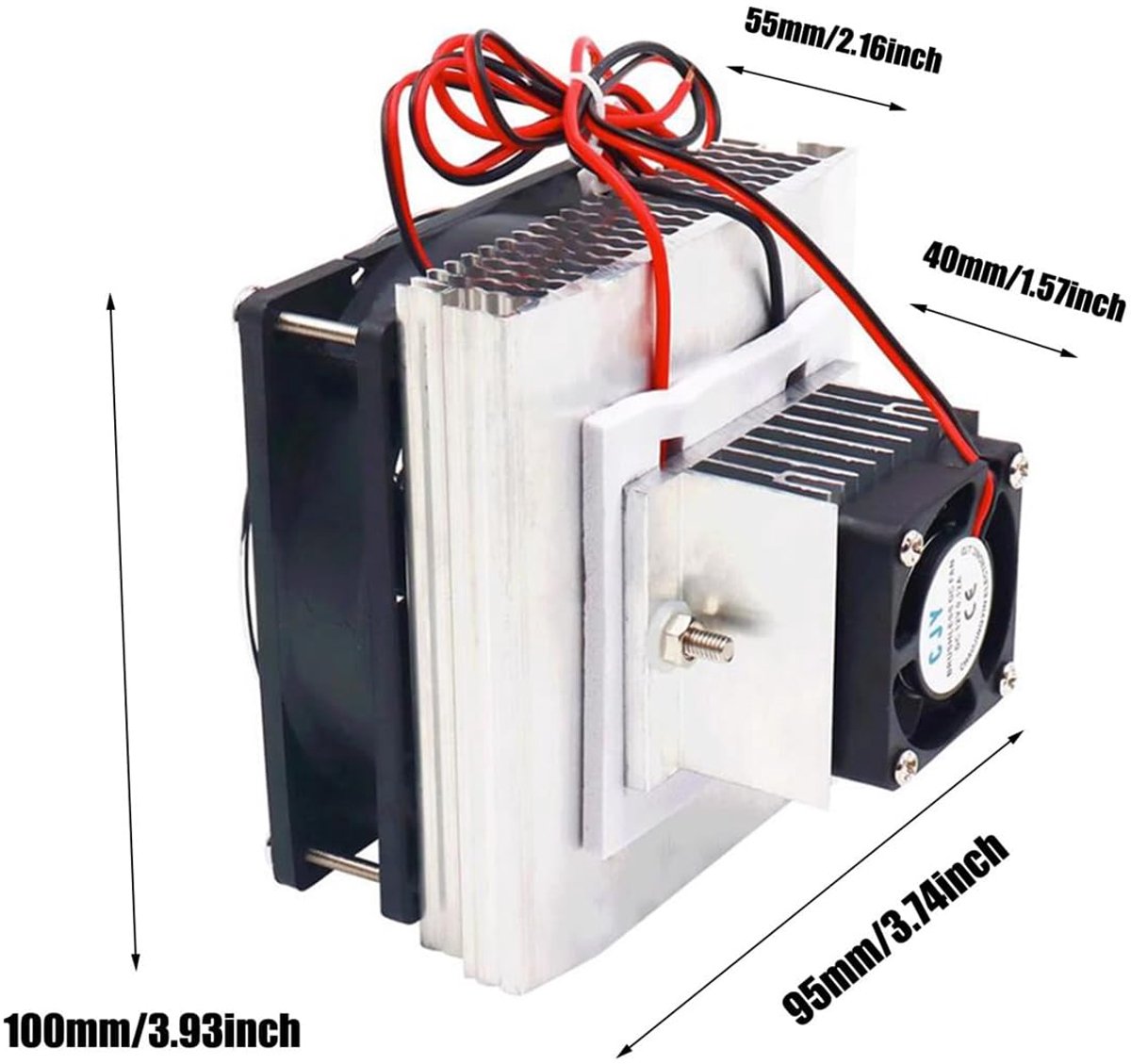 Thermoelektrische Koelkit - Peltier Module - DIY Koeling - Energiezuinig - 12V 50W - Zilver