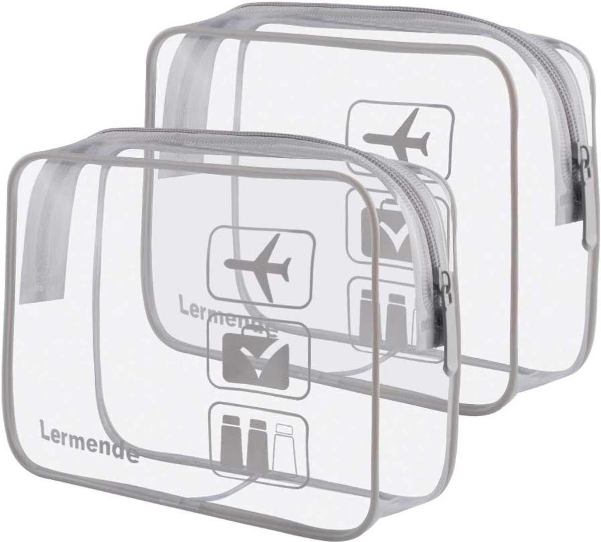 Toilettas transparant - TSA-goedgekeurd - Reiskoffer pouch - Ideaal voor het vliegveld - SnelShoppen
