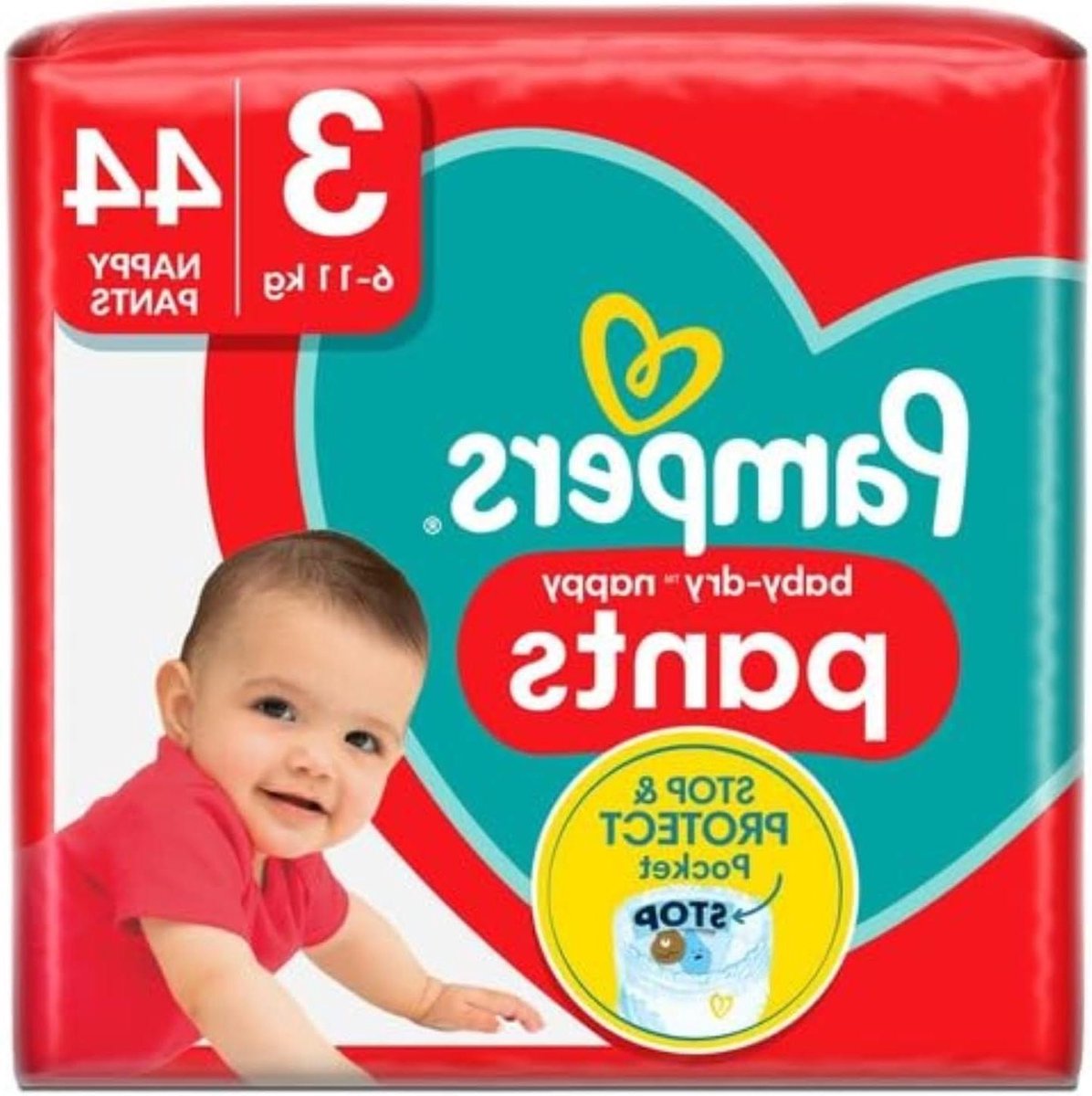 Luierbroekjes - Baby luiers - Droog en comfortabel - Tot 12 uur droog - Maat 3 - Wit