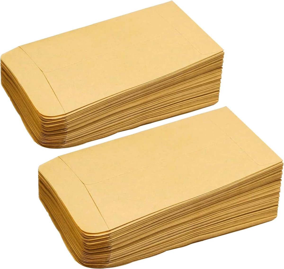 100 Stks Kleine Bruine Enveloppen, Mini Zaad Enveloppen Zaad Pakketten Kraftpapier Munt Enveloppen Geld Enveloppen voor Lonen, Zaden, Munten, Kralen of Postzegels (10x6cm/3.9x2.4inch)