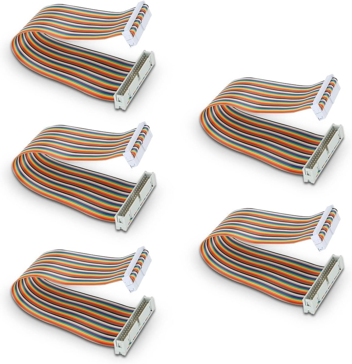 5-delige GPIO-draad Man-vrouw 20 cm 40-pins Jumper Wire Kabel Computeraccessoires Componenten voor Raspberry Pi(Male to Female)