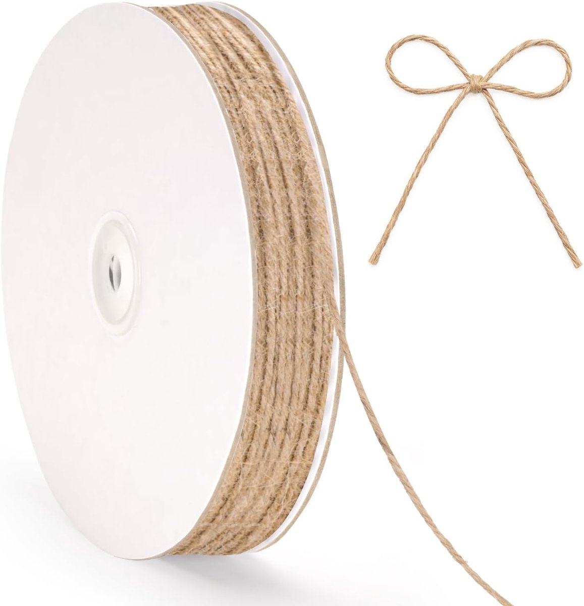200 m jute koord, 2 mm, jutekoord, fijn | Tuinkoord voor geschenkverpakkingen, doe-het-zelfdecoratie, haken, tuinieren, handwerk