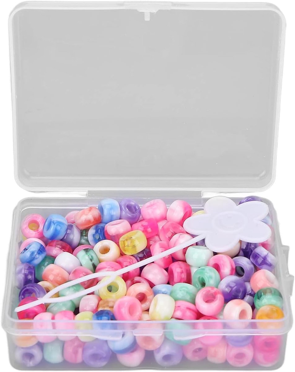 Kralen & Pony Kralen Snoep Kleur DIY Sieraden Maken Kralen Voor Armband Ketting Ambachten Maken & Haar Vlechten (Zeven Kleuren Gemengde Kleur)