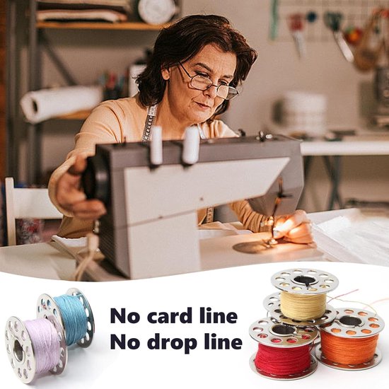 Spoelen, naaimachinespoel, spoelen, naaimachine met spoelbox, metalen garenspoel voor handgemaakte naaimachines — afbeelding 3