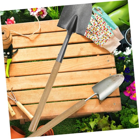 Houten Schopsteel Vervanging - Handvat Stevig - Landbouw Gereedschap - Massief Hout Ontwerp - 39 cm - Khaki van Houten — afbeelding 3