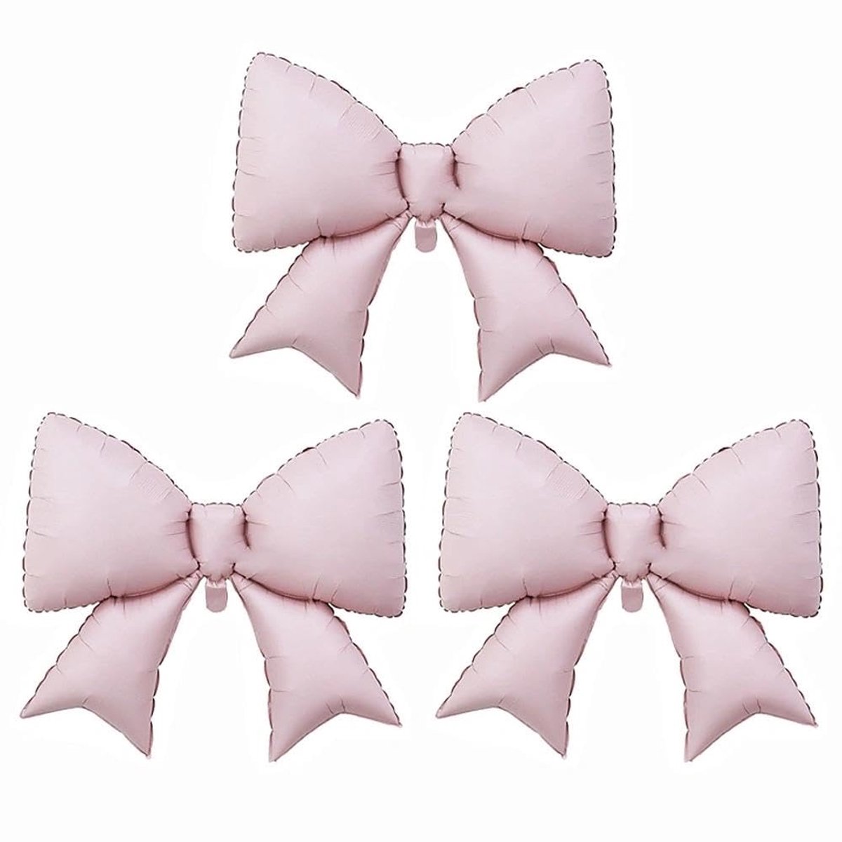 3 stuks grote strik ballonset, roze elegante Sweetheart ballonnen voor verjaardag, bruiloft, bruidsdouche decor, geschikt voor zoete feest, jubileum, verloving, Valentijnsdag viering.