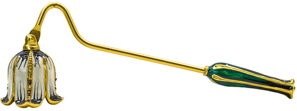 Kaars Snuffer, Decoratieve Kaars Brandblusser Snuffer met Lange Handvat, Vintage Metalen Kaars Tool voor het veilig uitzetten van kaars vlam (Goud)