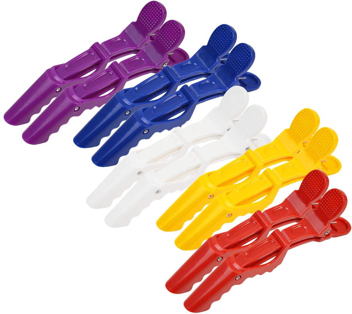 10 Stuks Alligator Haarclips Styling Sectieclips Professioneel Salonsnelheid Haarclips voor Haarstyling, Kleuring, Snijden (Gemengde kleur)