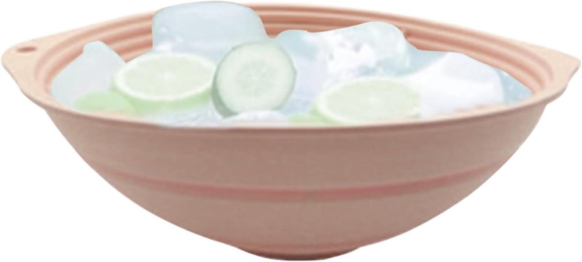 Gezichtsijs Kom - Dip Kom - Gezichtsverzorging - Flexibele Siliconen - 26.6 cm - Blauw