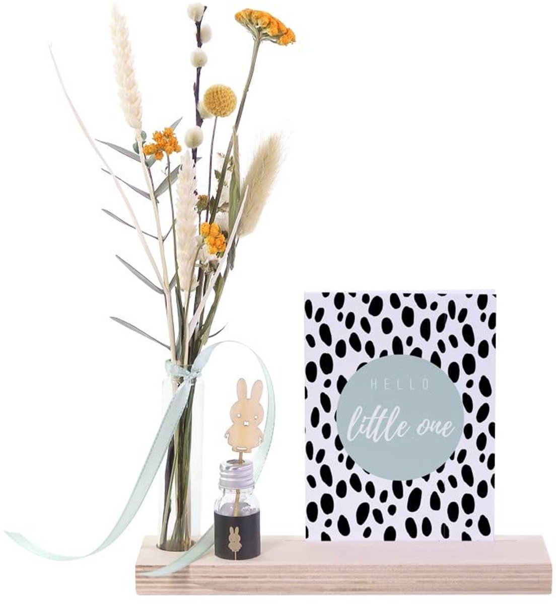 SnelShoppen - BloomPost BlooMemory Baby - Gedroogde Bloemen - Origineel Brievenbus-Cadeau - Perfect voor Babyshowers, Geboortes, Feestjes - Door de Br