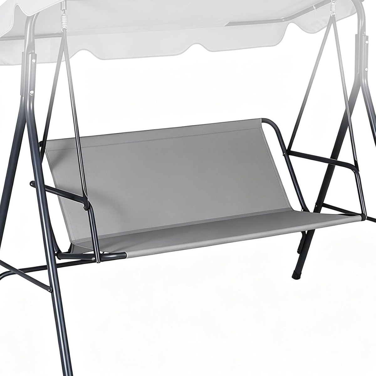 hoes voor tuinschommel - Gemaakt van 900D Oxford stof - Waterdicht en scheurvast - Voor schommel 2-persoons - 115 x 48 x 48 cm - Grijs