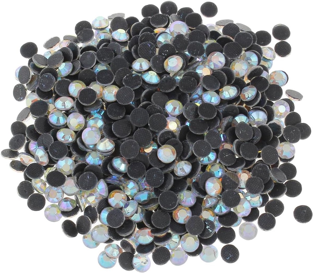 - Hotfix strass-steentjes, 7200 stuks, Crystal AB, 3mm SS10 kristal AB, om op te strijken, hotglue, glitter-steentjes, rhinestone glas strass parels