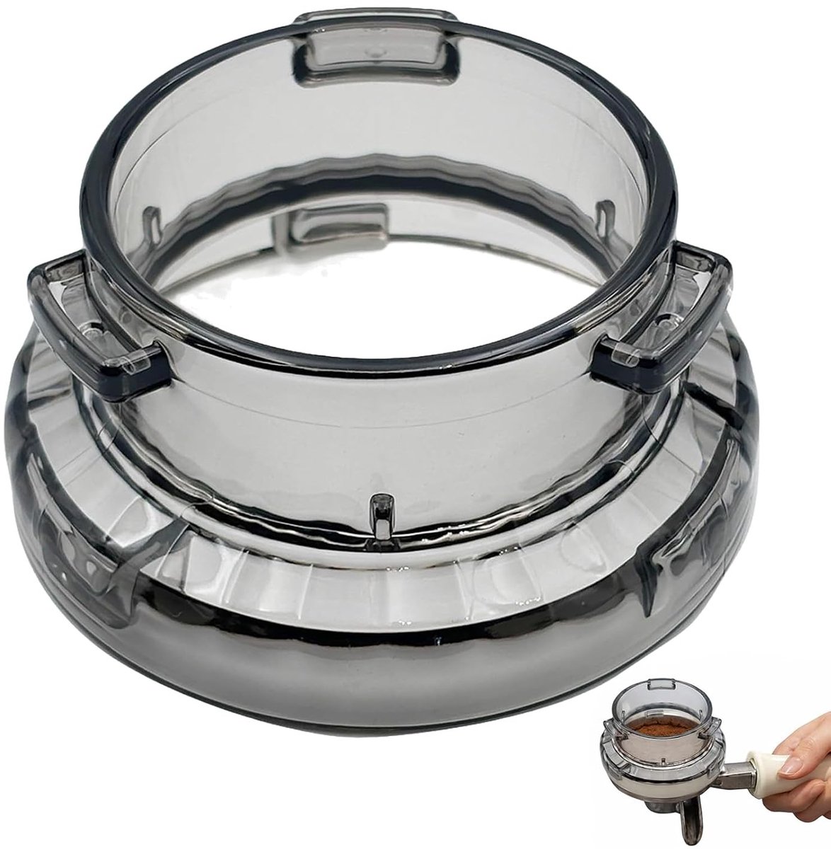 Hoogwaardige 54 mm doseerring voor espressomachines, perfecte dispenser voor koffie, geschikt voor Barista Express portafilter en andere modellen, zorgt voor nauwkeurige dosering en schoon gebruik