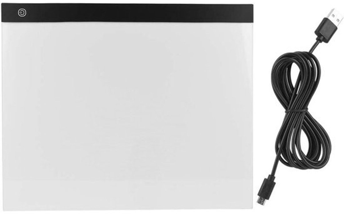 LED Tekentafel - Lichtbak Tekenen - Schetsen en Tekenen - Instelbare Helderheid - A3 formaat - Wit