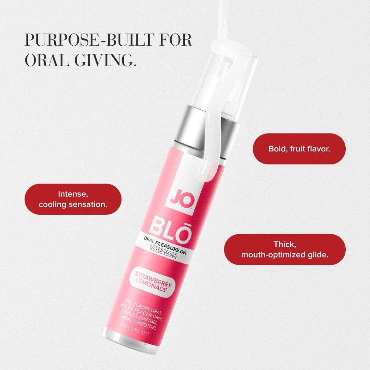 JO - BLŌ Oral Pleasure Gel Strawberry Lemonade - 30ml