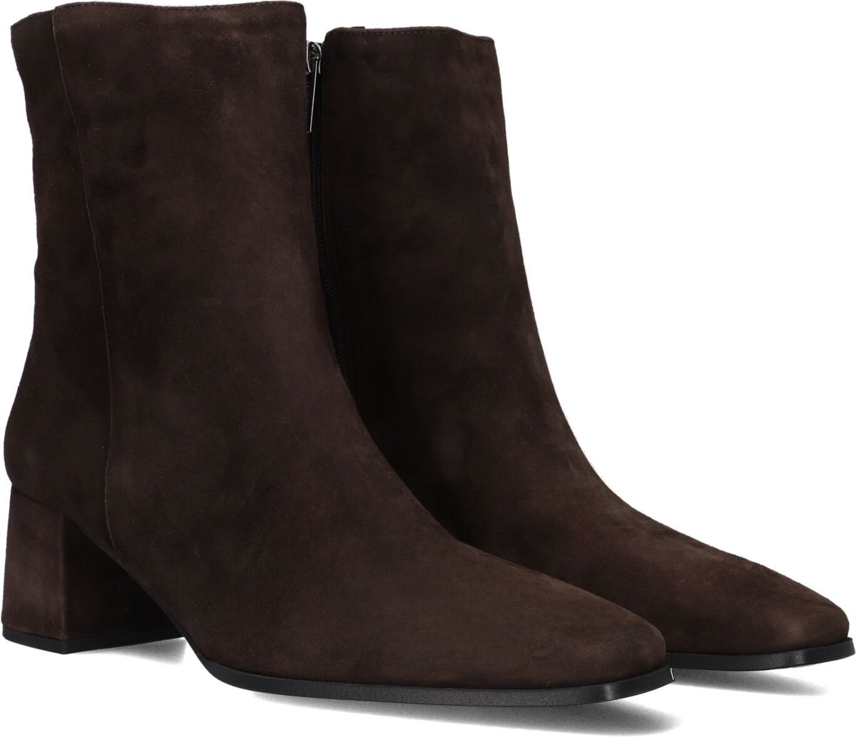 Notre-V 4340 Enkellaarsjes - Enkelboots met rits - Dames - Bruin - Maat 35